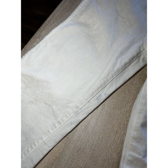 KHAITE Danielle Straight-Leg Jeans in Cream Ivory Size 27 - Picture 8 of 12